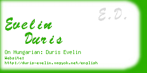 evelin duris business card